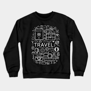 TRAVEL AND TOURISM ICONS Crewneck Sweatshirt